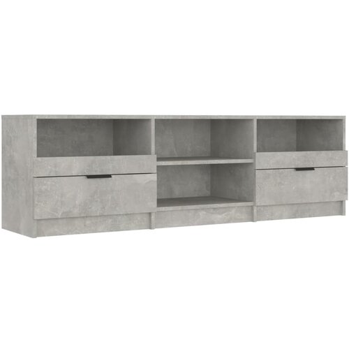 Maison Chic TV omarica - TV stojalo - Televizijska omarica betonsko siva 150x33,5x45 cm konstruiran les, (21699766) Slike