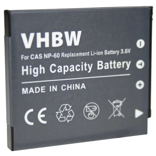 VHBW Baterija NP-60 za Casio Exilim EX-FS10 / EX-S12 / EX-Z90, 550 mAh