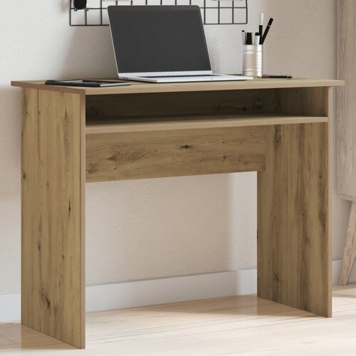 vidaXL Pisalna miza artisan hrast 90x50x74 cm inženirski les Cene