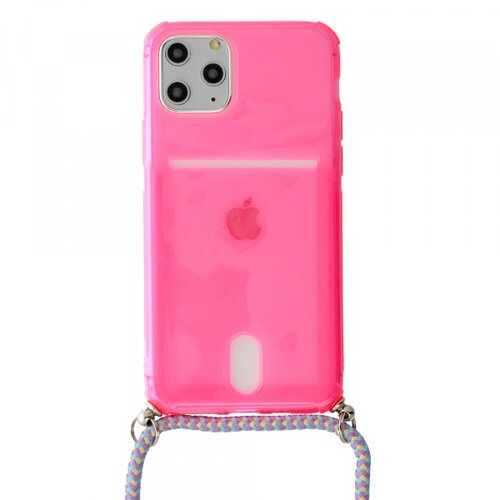  Summer silikonski ovitek z vrvico za iPhone 11 - pink Slike