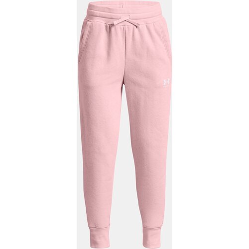 Under Armour Pants Rival Fleece LU Joggers -PNK - Girls Cene