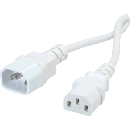 Value Povezovalni kabel za aparate \, IEC 320 C14 - C13\, bel\, 1\,8 m 19.99.1516 tok priklučni konektor bela 1.80 m, (20414929) Cene