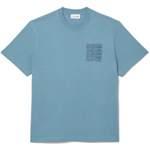 Lacoste Logo Graphic T-Shirt Blue Plava Slike