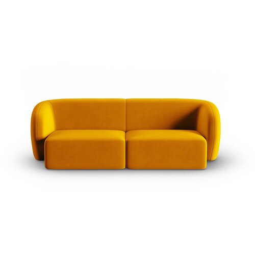Milo Casa Gorčično rumena žametna sedežna garnitura 188 cm Paolo &amp;ndash; Slike