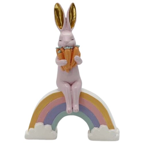 Ena Figura Zeka na dugi 15x6x21cm, Roze Cene