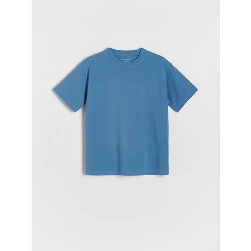 Reserved - Predimenzionirana pamučna majica kratkih rukava - steel blue