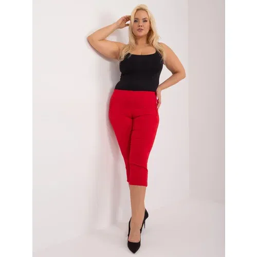 Fashion Hunters Plus Size Red Fabric Fishing Pants