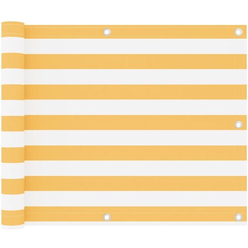 Furnova Balkonsko platno belo in rumeno 75x300 cm oksford blago, (22056904) Cene
