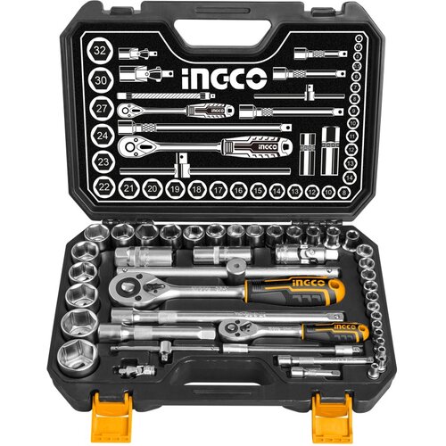 Ingco 44-delni set nasadih ključeva 1/4&amp;rdquo;+1/2 HKTS42441&amp;rdquo; Slike