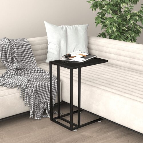 Furnova Računalni&amp;scaron;ka stranska mizica črna 50x35x65 cm kaljeno steklo, (21914789) Slike