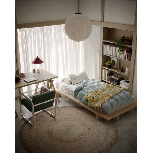 Karup Design postelja iz masivnega bora z letvenim dnom 90x200 cm v naravni barvi japan &amp;ndash; Slike