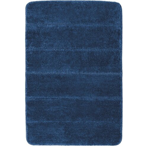 Wenko tamno plava prostirka za kupaonicu Steps, 90 x 60 cm Slike