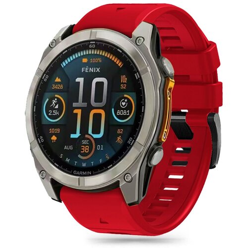 TECH-PROTECT SILICONE LINE GARMIN FENIX 5X / 5X PLUS / 6X / 6X PRO / 7X / 8 (51 MM) RED, (21974462) Cene