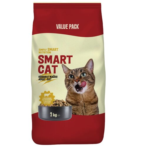 SMART CAT Adult govedina 2 kg Cene