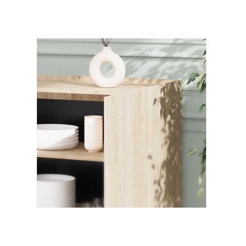 Hanah home Konzolni sto Kns-740-Ff-2, 180x100x43 cm, Hrast Slike