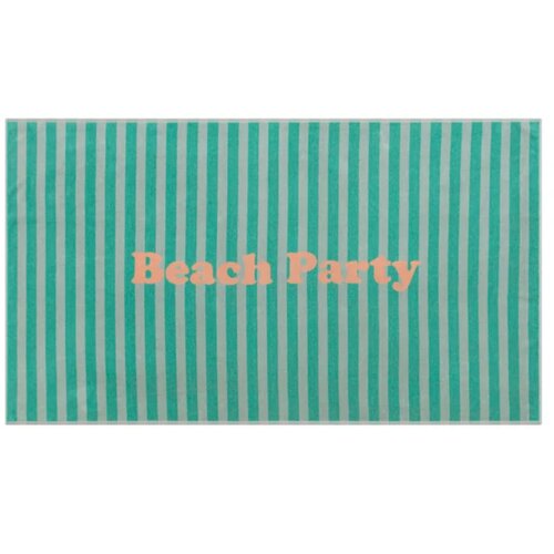 David Fussenegger PLAYA frotirna brisača za plažo &amp;quot;Beach Party&amp;quot;, 100 x 180 cm - mint Slike