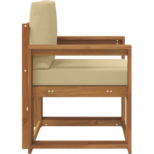  Set vanjskih sofa Čvrsto drvo akacije i poliester Slike
