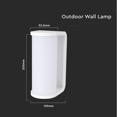 LED spolja&amp;scaron;nje zidno svetlo LED/12W/230V 3000/4200/6500K IP65 belo Slike