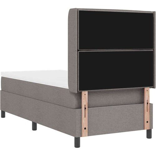 Box spring krevet Sivo-smeđa 100 x 200 cm tkanina Slike