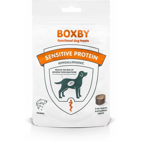 ProLine Pet Foods boxby sensitive protein hypoallergenic poslastica za pse - losos 100g Slike