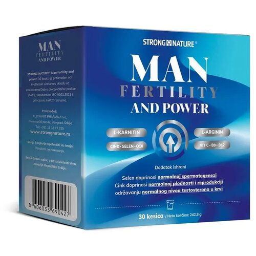 Strong Nature Dodatak ishrani Man fertility, 30 kesica Cene