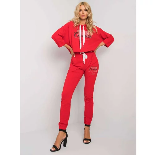 Fashion Hunters Red two-piece set