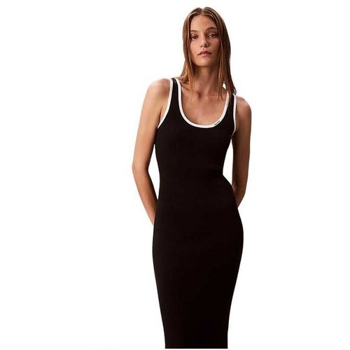 Calvin Klein rebrasta midi haljina Cene