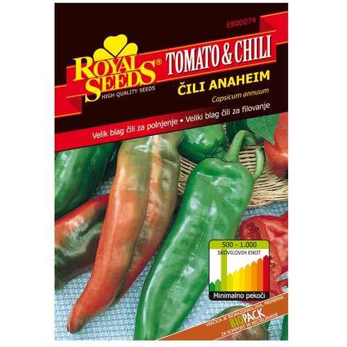 ROYAL SEEDS Sjeme povrća TOMATO&CHILI LINE 74 ČILI ANAHEIM Cijene