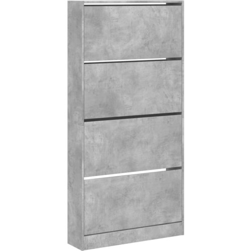 vidaXL Omarica za čevlje s 4 predali betonsko siva 80x21x163,5 cm, (21025299) Cene