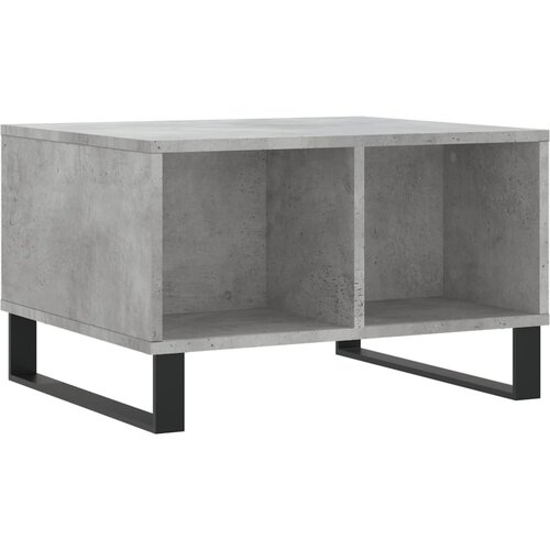 Maison Chic Klubska mizica - kavna mizica - Nizka mizica betonsko siva 60x50x36,5 cm inženirski les, (21754312) Cene