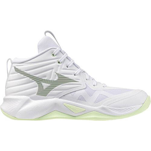Mizuno Ženske patike Wave Momentum Pro Mid, Bele Slike