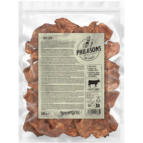 Phil & Sons goveje ustnice - Varčno pakiranje: 3 x 500 g