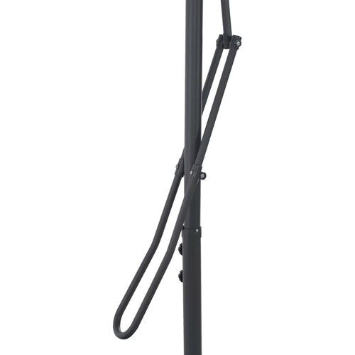  Vrtni suncobran s čeličnim stupom 300 x 230 cm bordo Slike
