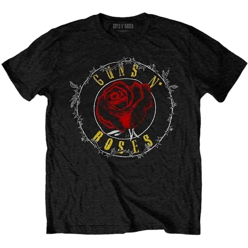 Guns N' Roses Majica Rose Circle Paradise City Unisex Black XL