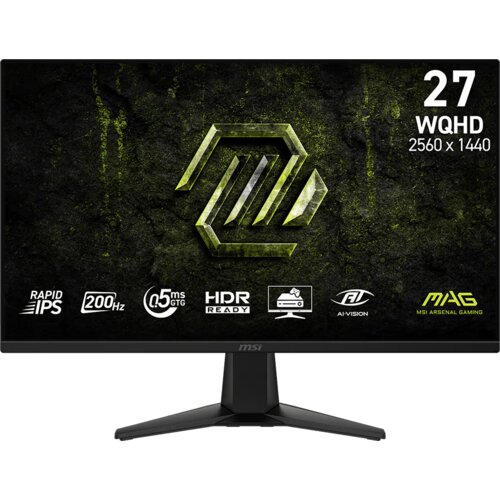 MSI MAG 275QF E20 računalni monitor 68,6 cm (27&amp;quot;) 2560 x 1440 pikseli Wide Quad HD LCD Crno Slike