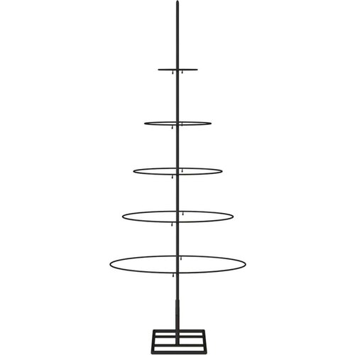 vidaXL Metalno ukrasno božićno drvce crno 125 cm Cijene