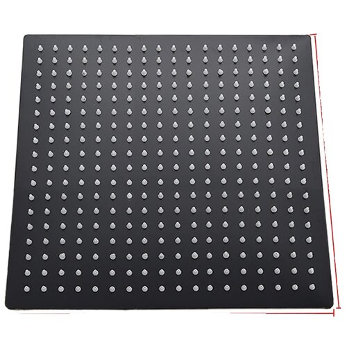 ulgksd Dežna tu&scaron; glava, velikost 40cm * 40cm, montirana na strop, mat črna, (5000159332) Cene