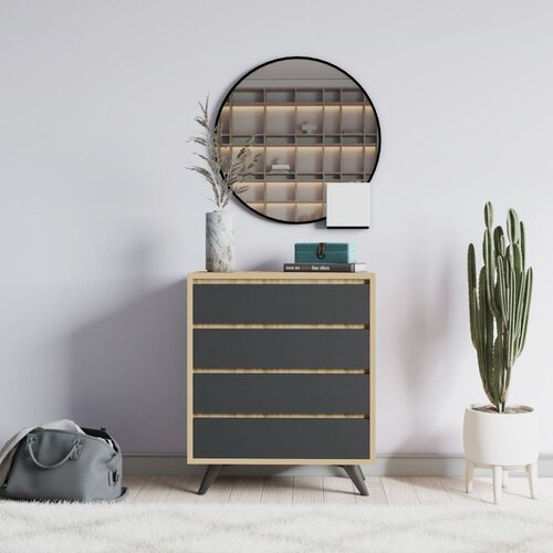 Woody Fashion Suvera - Oak, Anthracite OakAnthracite Dresser Cene