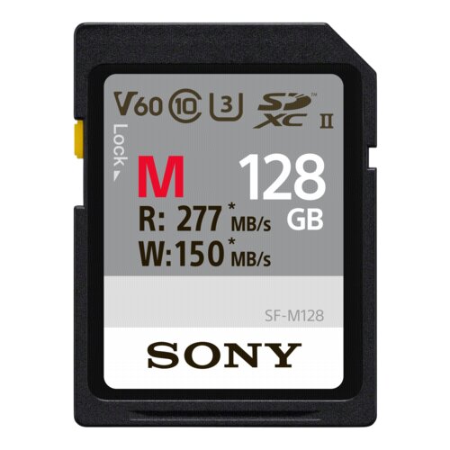Sony SDXC M series SF-M128T 128GB UHS-II Class 10 U3 V60 Slike