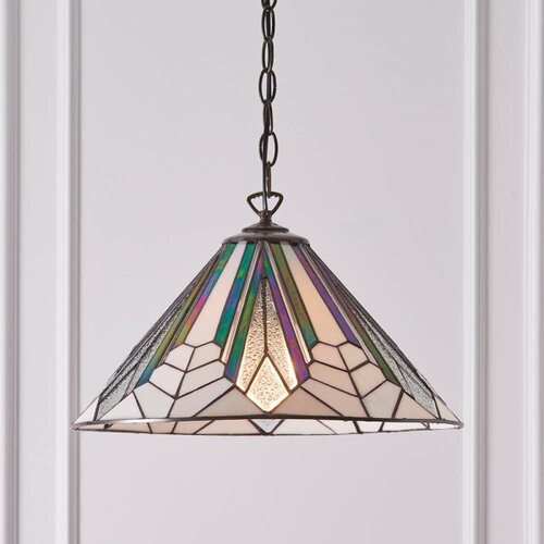  Endon 63937 - Luster na lancu Tiffany ASTORIA 1xE27/60W/230V prečnik 40 cm Slike