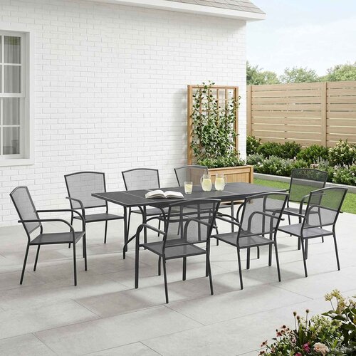  Vrtni set za objed 9 pcs Antracit 212 x 90 x 76 cm Cijene