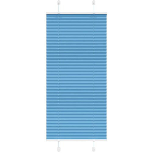vidaXL Plisirana zavjesa Plava 65x100 cm &Scaron;irina tkanine 64 4 cm Poliester - Plava 65 x 100 cm Cijene