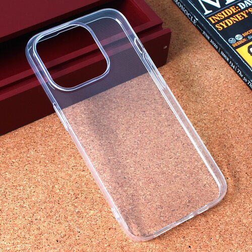  Torbica silikonska ultra thin za iphone 15 pro 6.1 transparent Slike