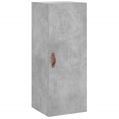  Visoka komoda siva betona 34,5x34x180 cm od konstruiranog drva Slike