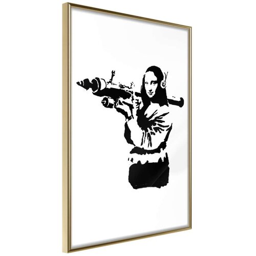  Poster - Banksy: Mona Lisa with Bazooka II 20x30 Slike