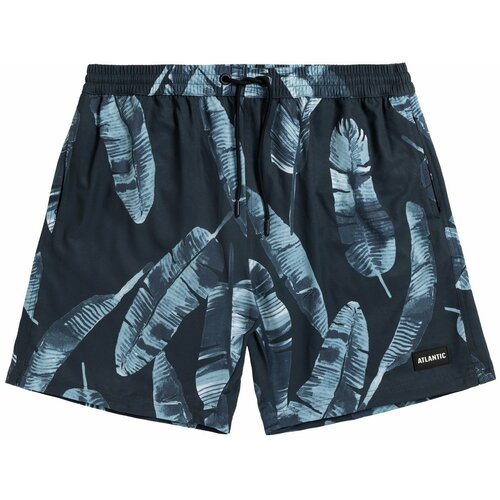Atlantic Men's Beach Shorts - Graphite with Pattern Cene