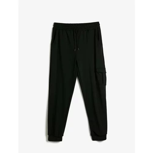 Koton Jogger Sweatpants High Waist With Lace-Up, Pocket Detailed.