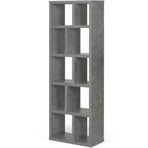 TemaHome Siva knjižna omara v betonskem dekorju, vi&amp;scaron;ina 198 cm Berlin - TemaHome Slike