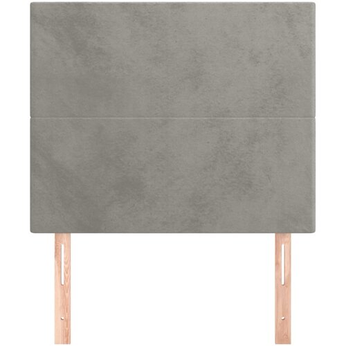  Uzglavlje svijetlosivo 80x5x118/128 cm bar&amp;scaron;unasto Slike