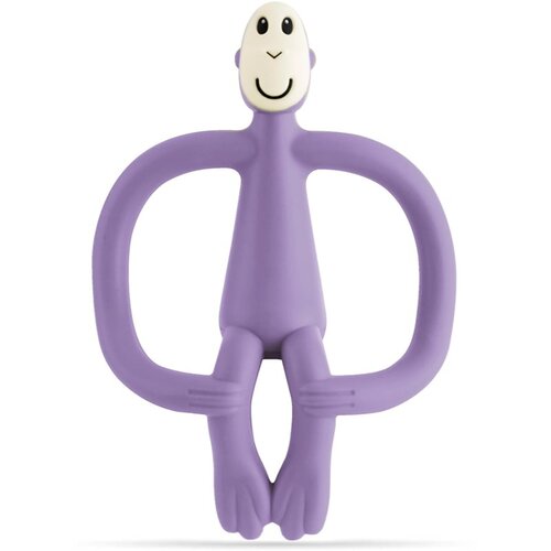 Matchstick monkey Teething Toy and Gel Applicator grizalo s krtačko 2v1 Purple 1 kos Slike